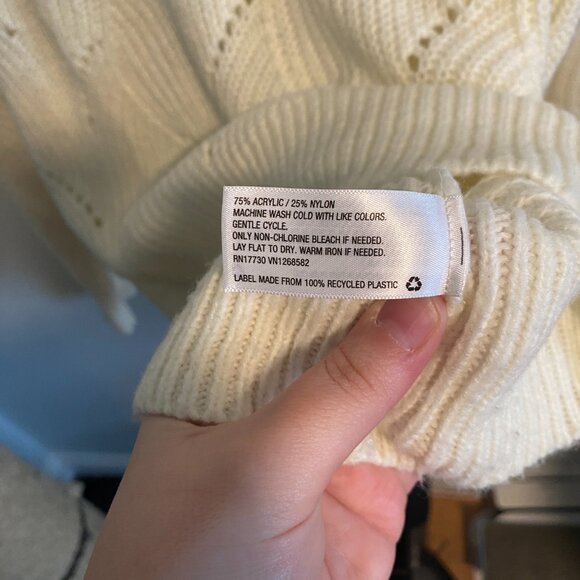 A New Day Cream Cable Knit Sweater - NWOT - Picture 4 of 4